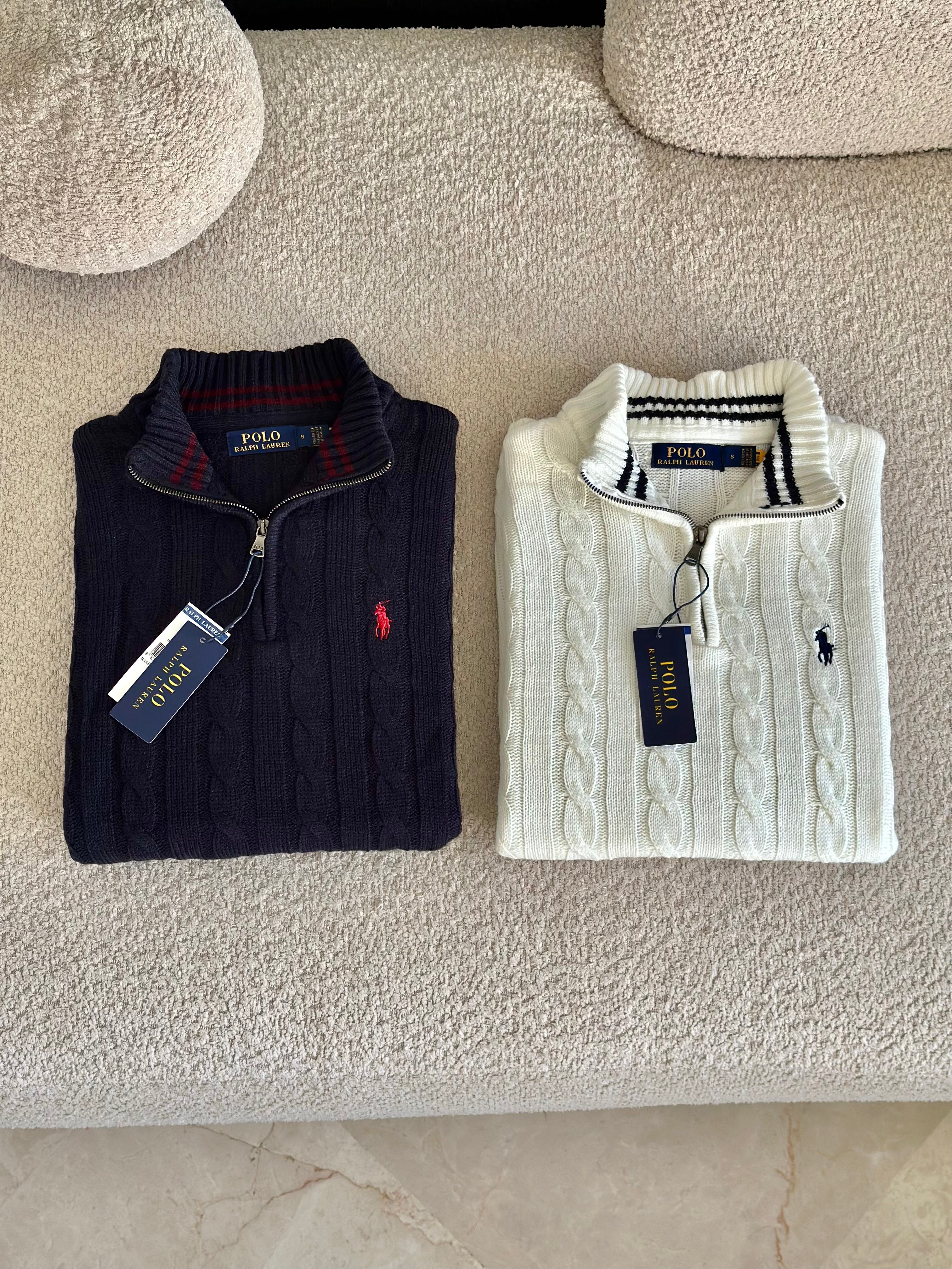 Pull Demi-Zippé Ralph Lauren pour Homme