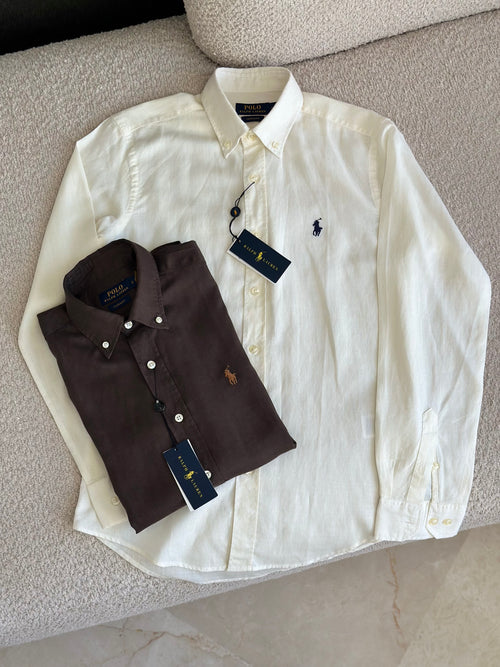 Chemise Ralph Lauren en 100% Lin Hommes