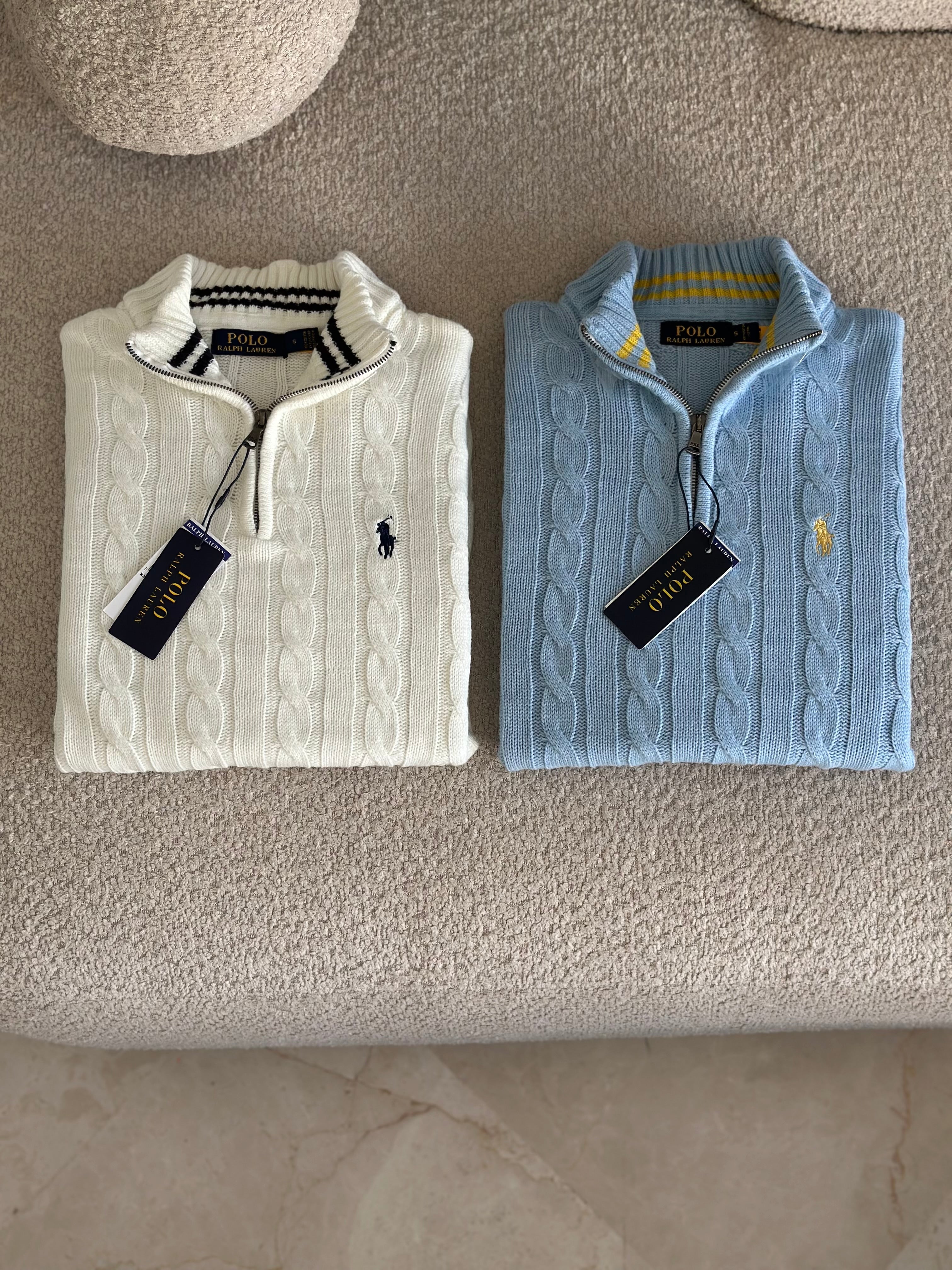 Pull Demi-Zippé Ralph Lauren pour Homme