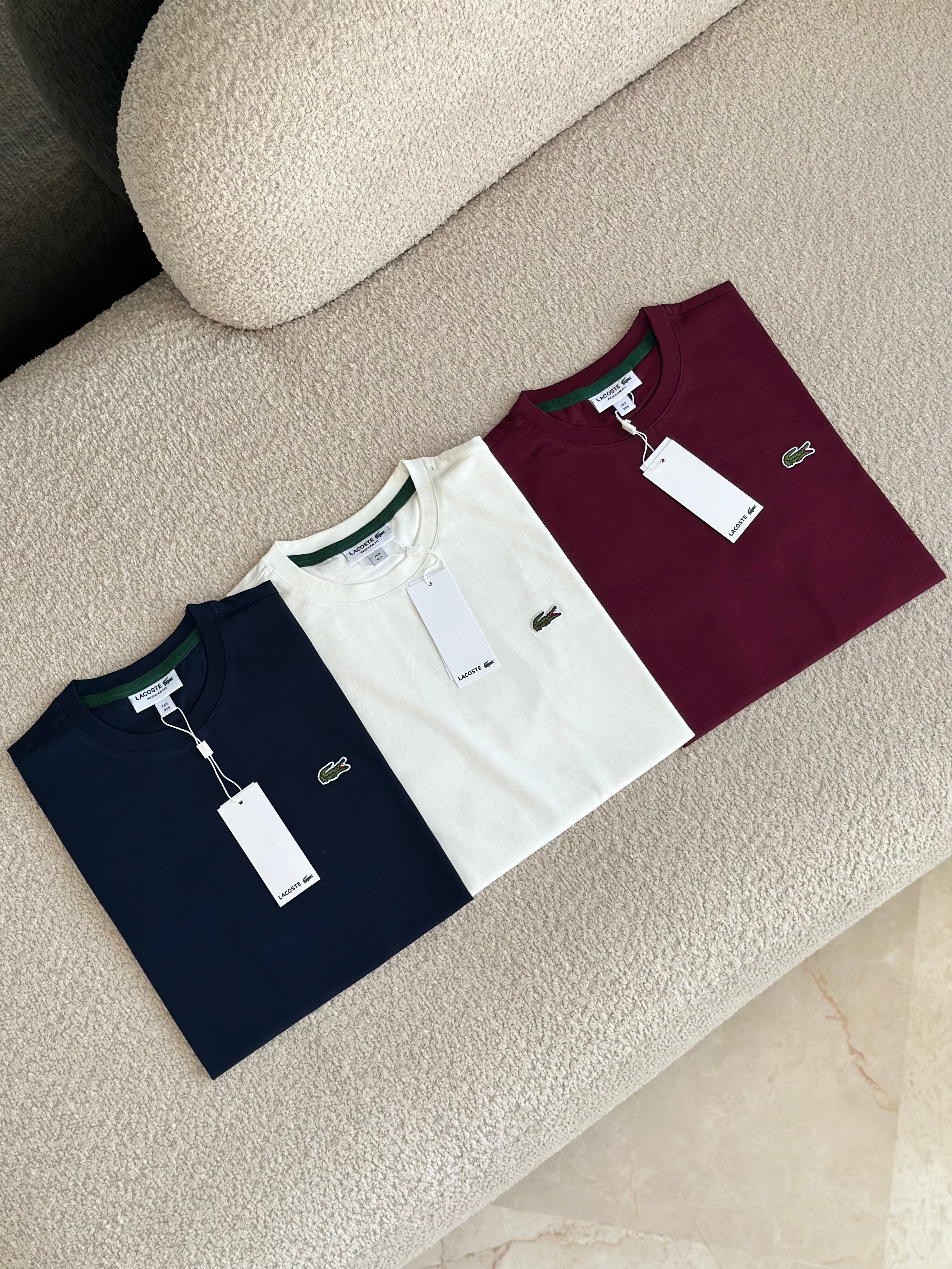 T-shirt Lacoste 100% coton Hommes