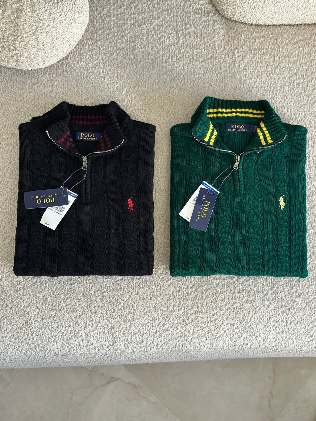 Pull Demi-Zippé Ralph Lauren pour Homme