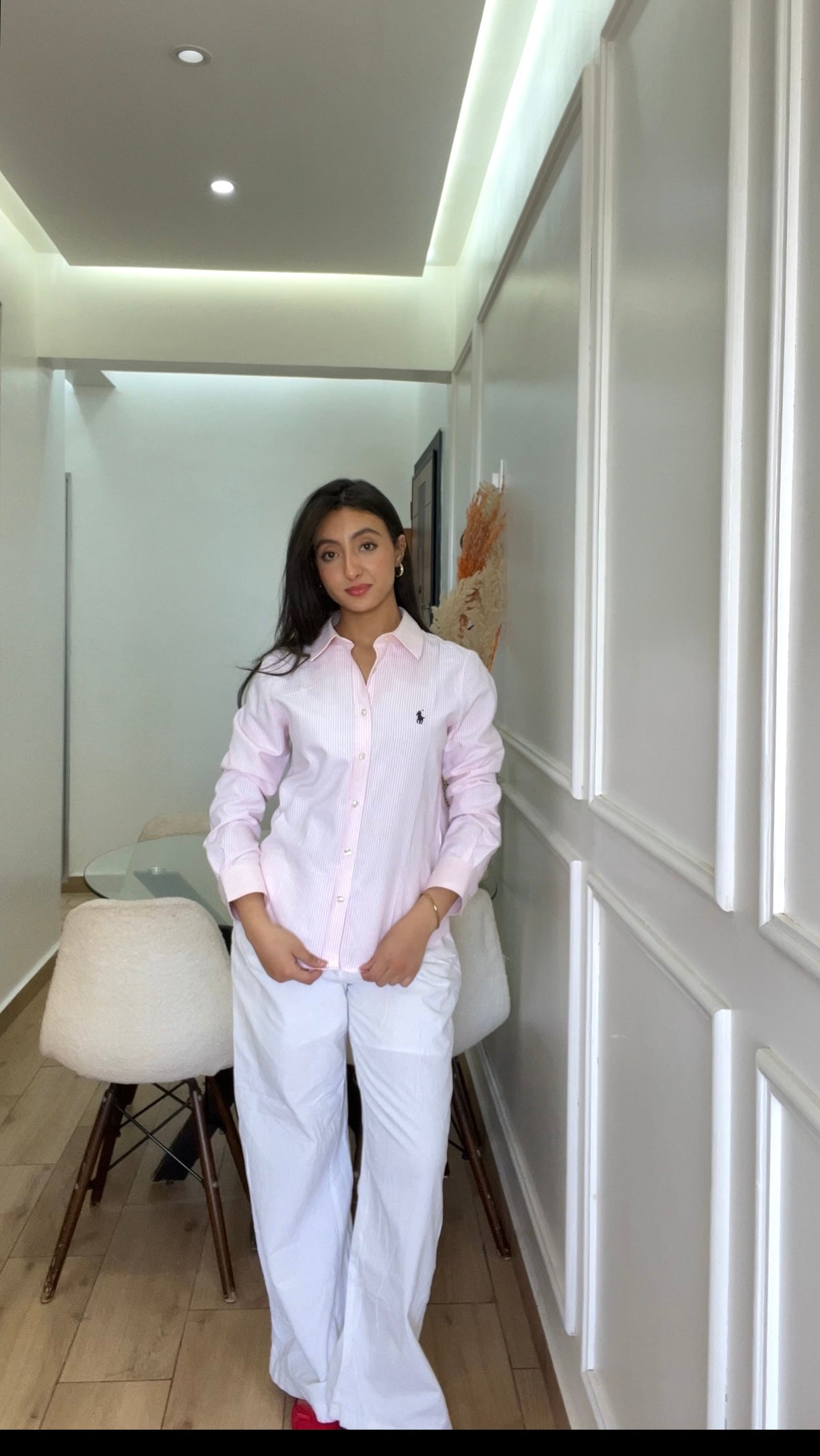 Chemise Oxford rayée Ralph Lauren pour femmes