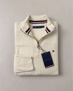 Pull demi zip zigzag TH
